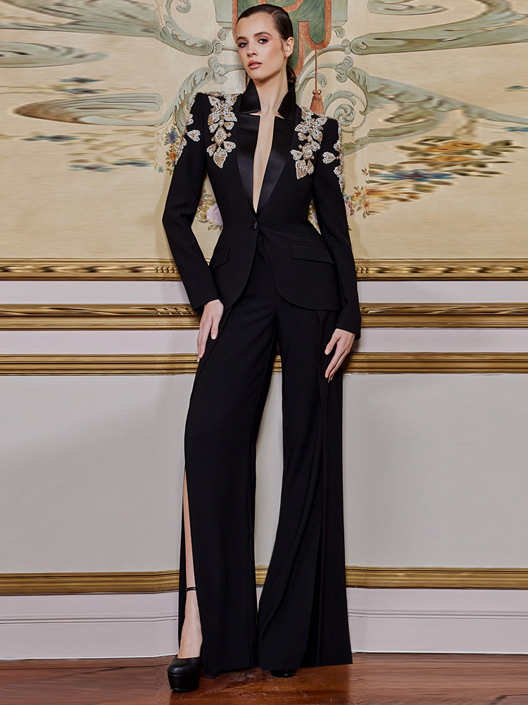 Wide Leg Palazzo Pants - Новейший дизайнерский костюм HIGH STREET 2026: