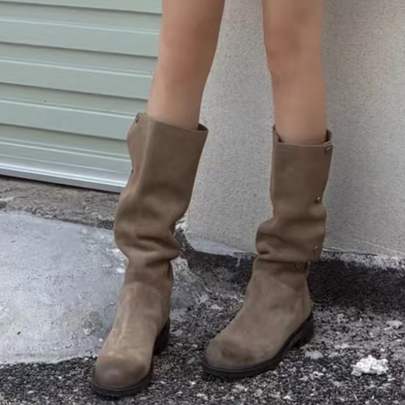 Women'S Fashion Winter 2025 - Модные женские высокие сапоги на каблуке,