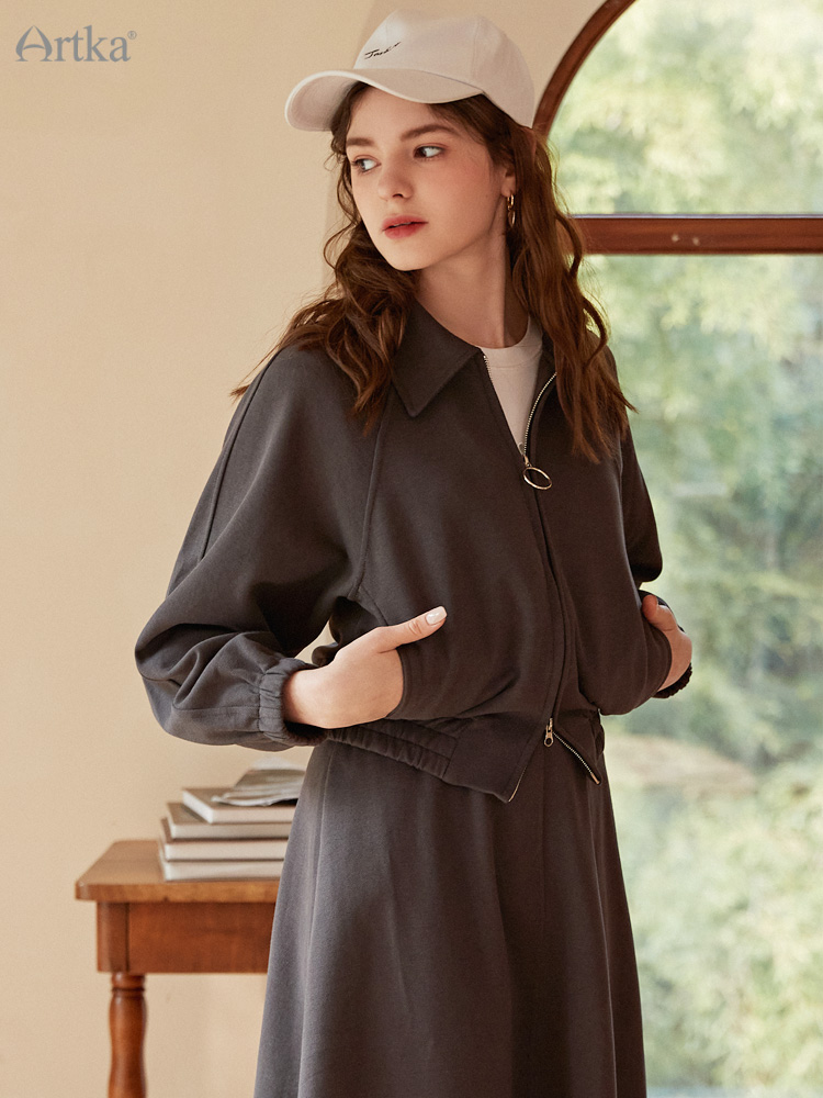 Women'S Fashion Long Coat - Женский Повседневный костюм с длинным рукавом