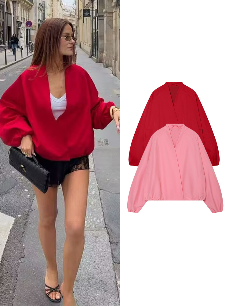Women'S Fashion Bomber Jacket - Женская укороченная куртка-бомбер TFMLN: шикарная, с