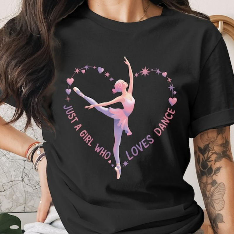 Women Fashion Png - Ballerina Clipart PNG: Пастельная хлопковая футболка