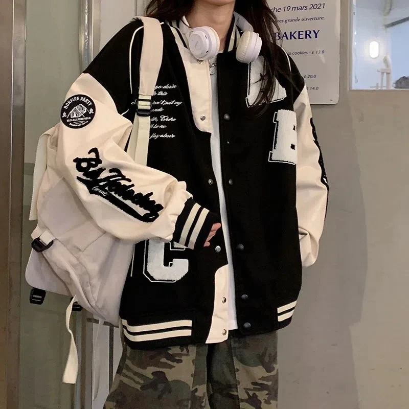Women'S Fashion Bomber Jacket - Y2k куртка-бомбер из овечьей шерсти, женская