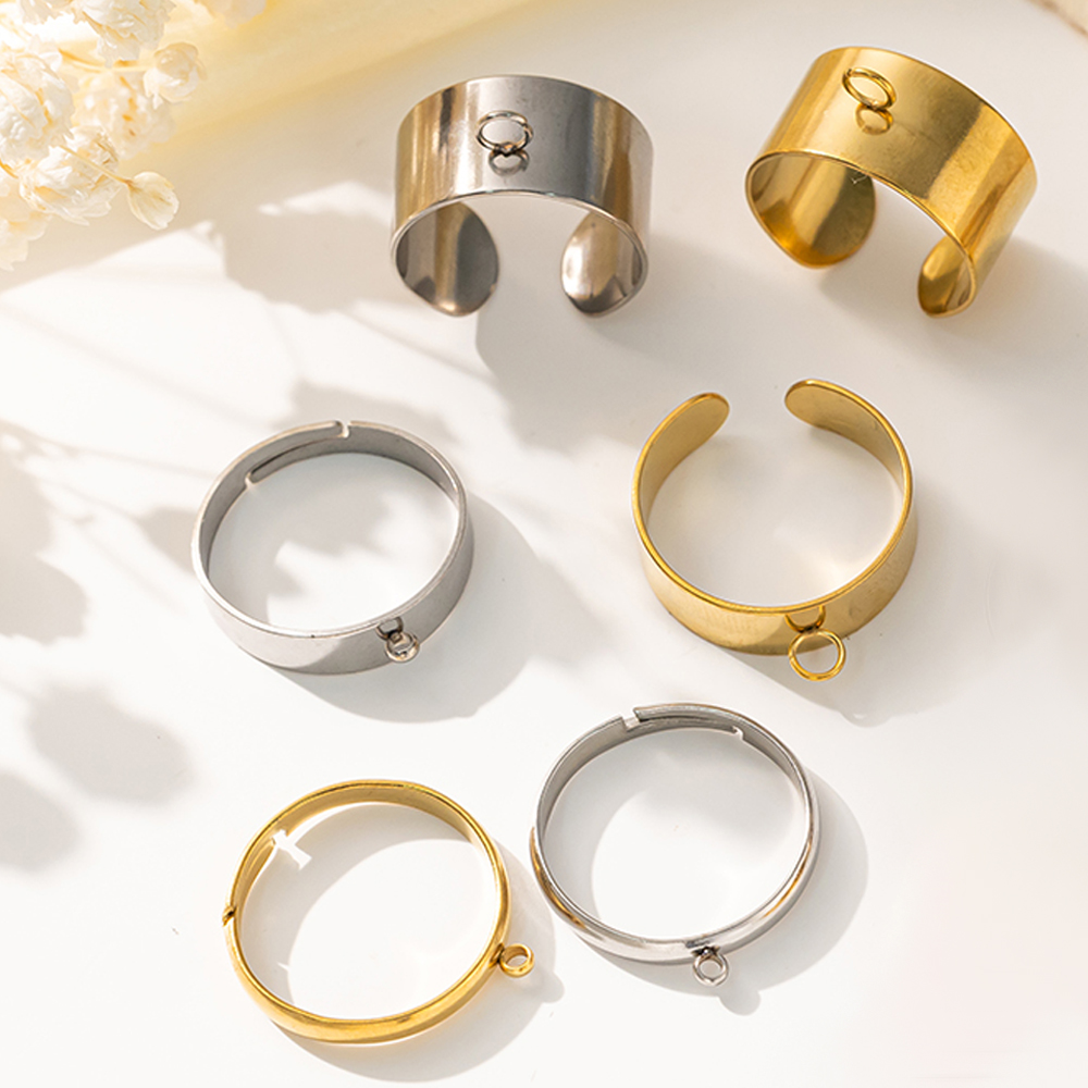 Women Fashion Rings - 5 шт./лот, открытые регулируемые кольца из