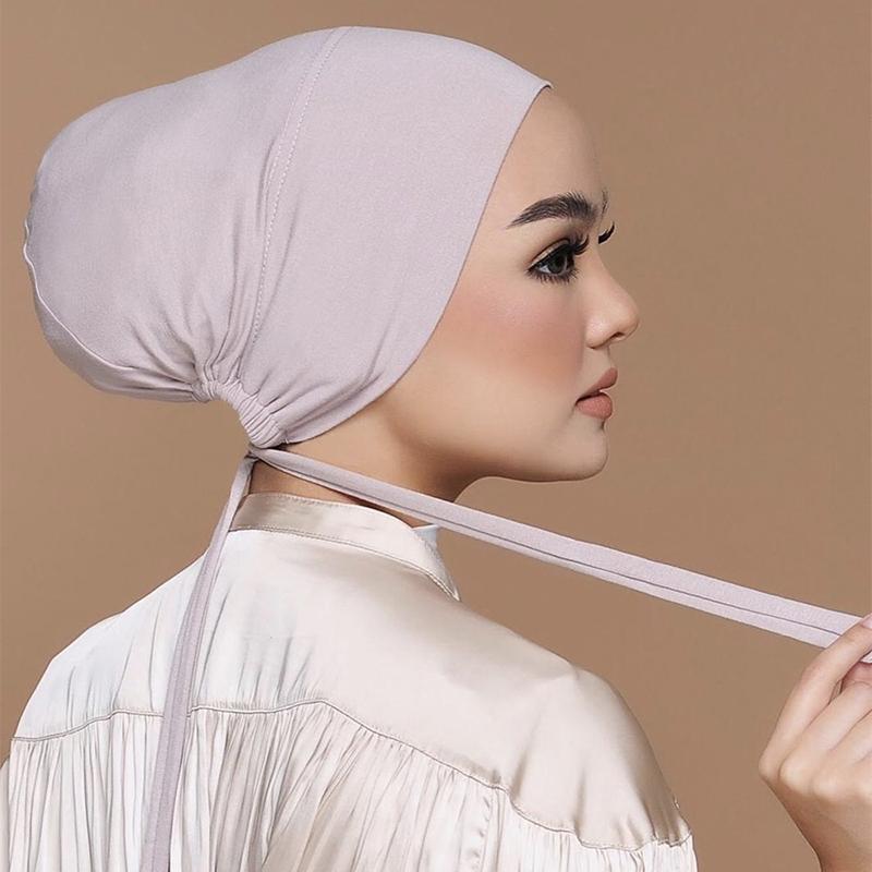Women Fashion Hats - Новая мягкая модальная мусульманская шапочка-тюрбан, внутренняя