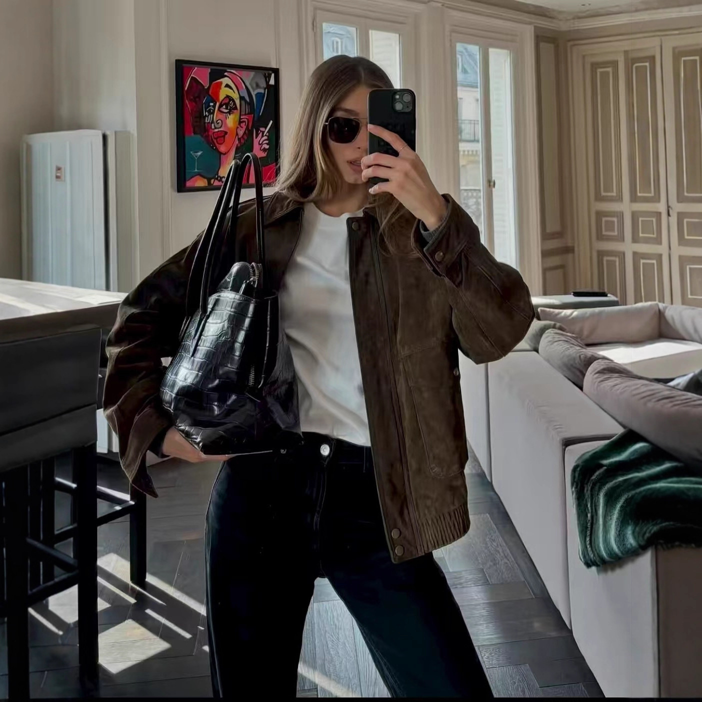 Women'S Fashion Bomber Jacket - GC 2026 Новая женская осенняя модная