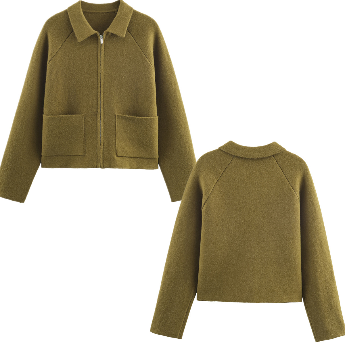 Women'S Fashion Bomber Jacket - Maxdutti женская куртка-бомбер женская одежда топы