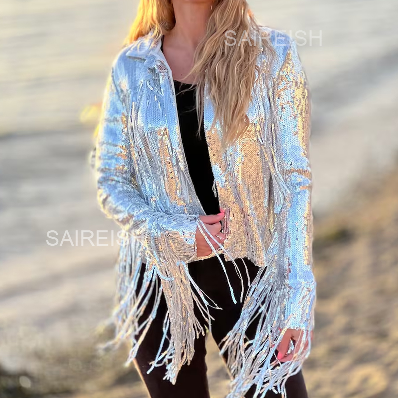 Куртка-бомбер унисекс с блестк – обзор и цена Women'S Fashion Bomber Jacket