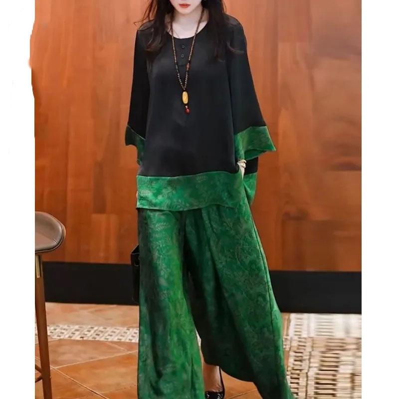 Летний женский свободный атлас – обзор и цена Wide Leg Palazzo Pants