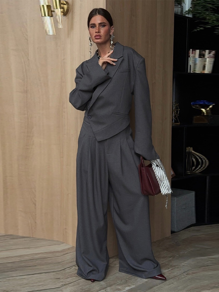 Женский офисный костюм: однобо – обзор и цена Wide Leg Palazzo Pants