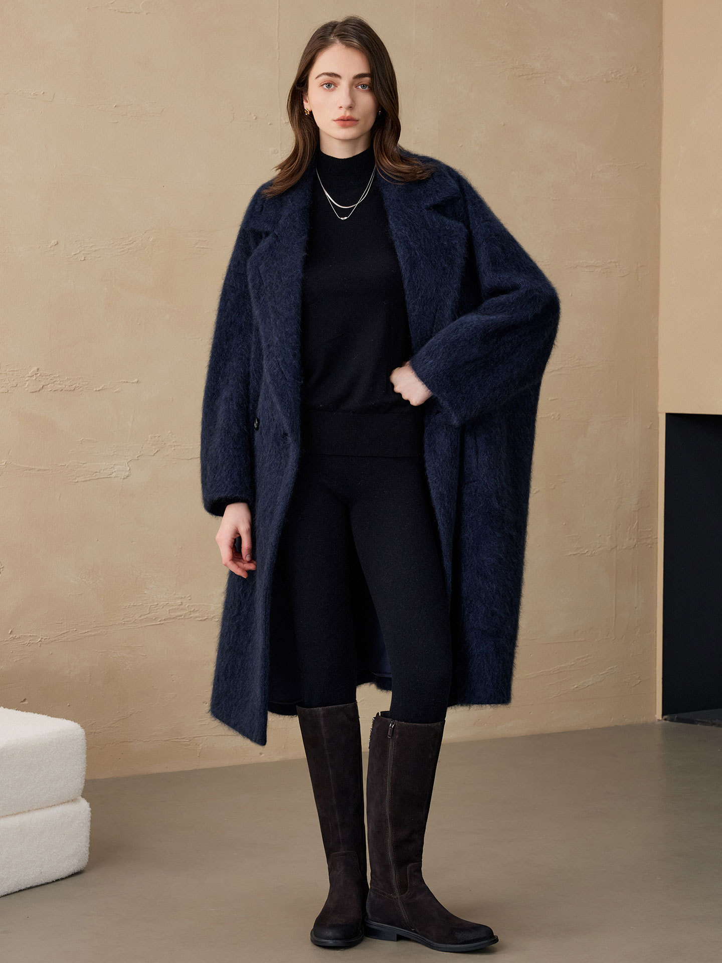 Женский шерстяной пиджак Allin – обзор и цена Women'S Fashion Long Coat