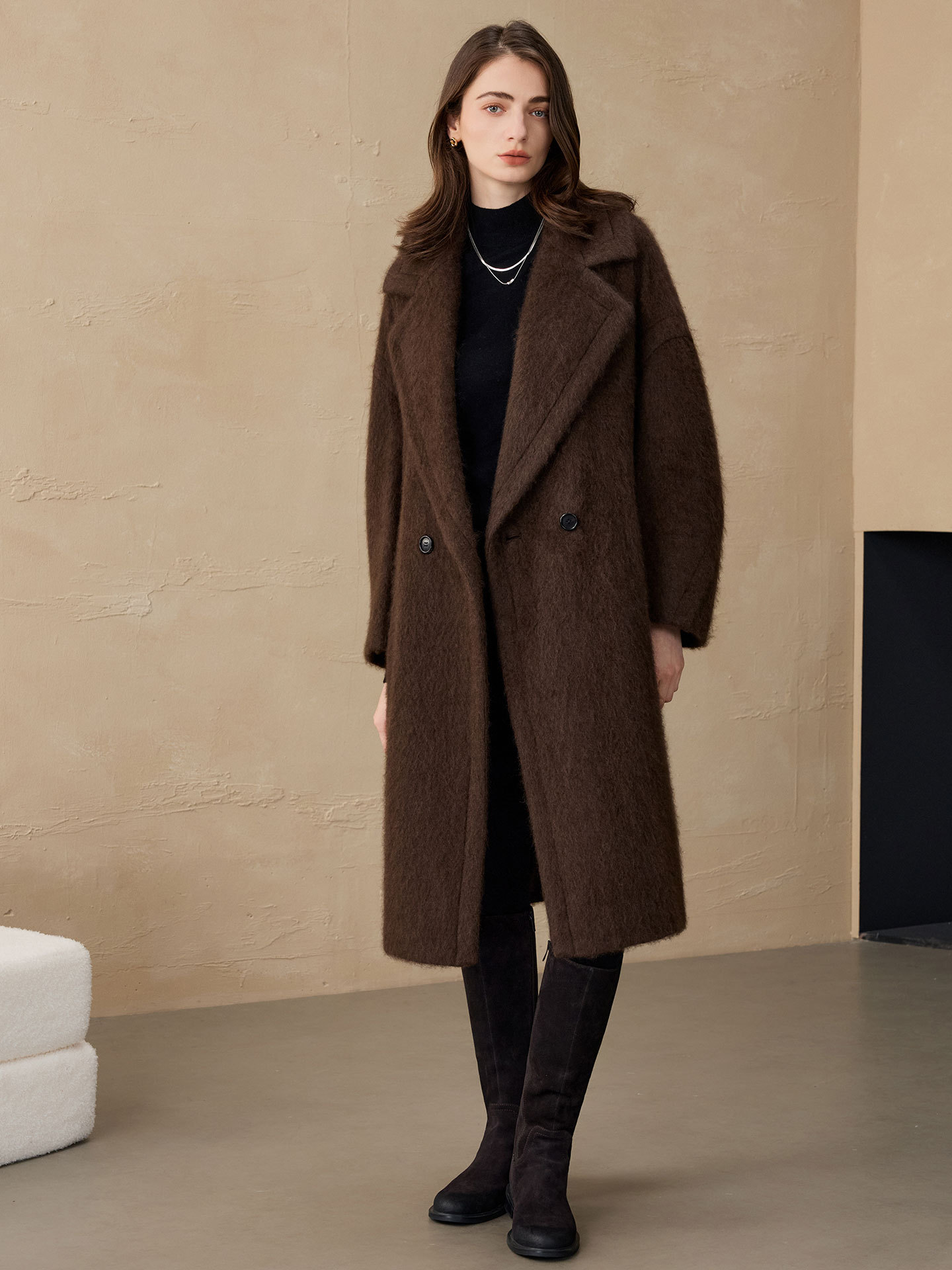 Женский шерстяной пиджак Allin – обзор и цена Women'S Fashion Long Coat