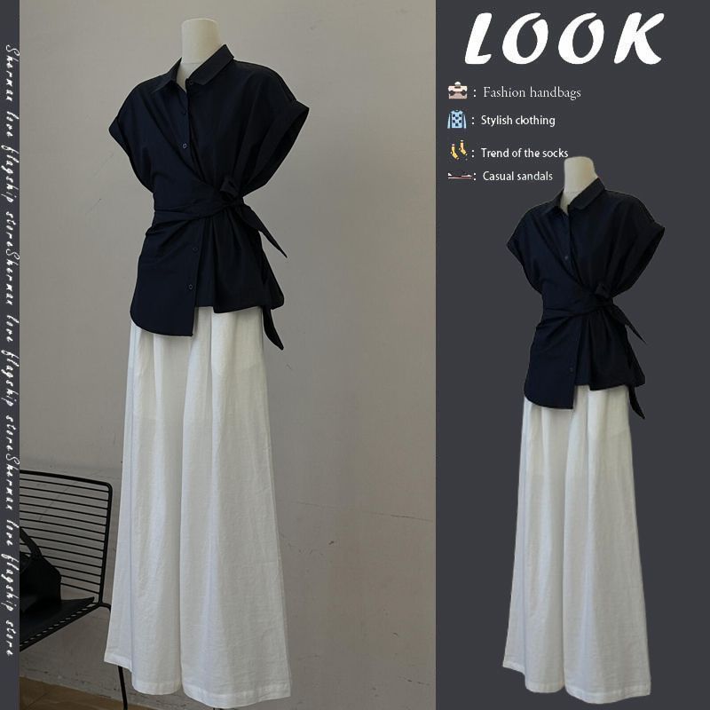 Женский летний комплект: черна – обзор и цена Wide Leg Palazzo Pants