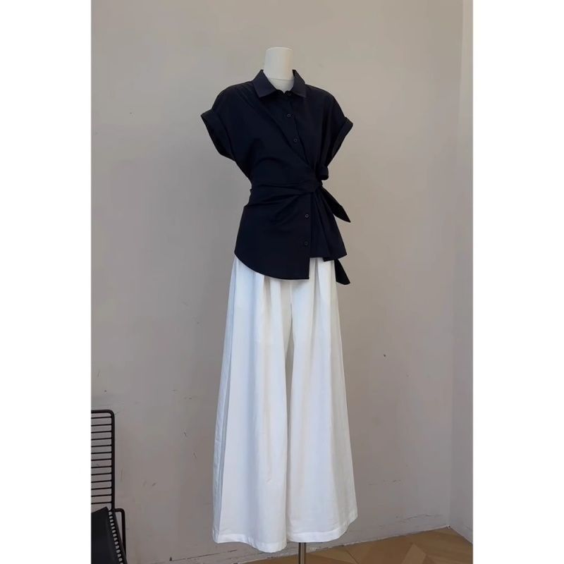 Женский летний комплект: черна – обзор и цена Wide Leg Palazzo Pants