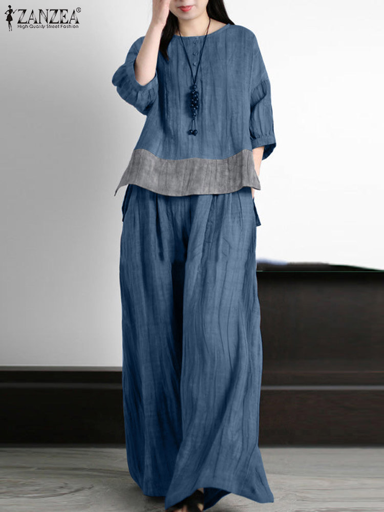 ZANZEA, летние винтажные одина – обзор и цена Wide Leg Palazzo Pants