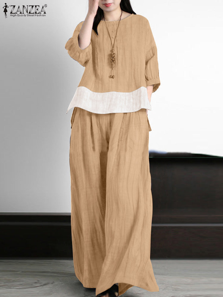 ZANZEA, летние винтажные одина – обзор и цена Wide Leg Palazzo Pants