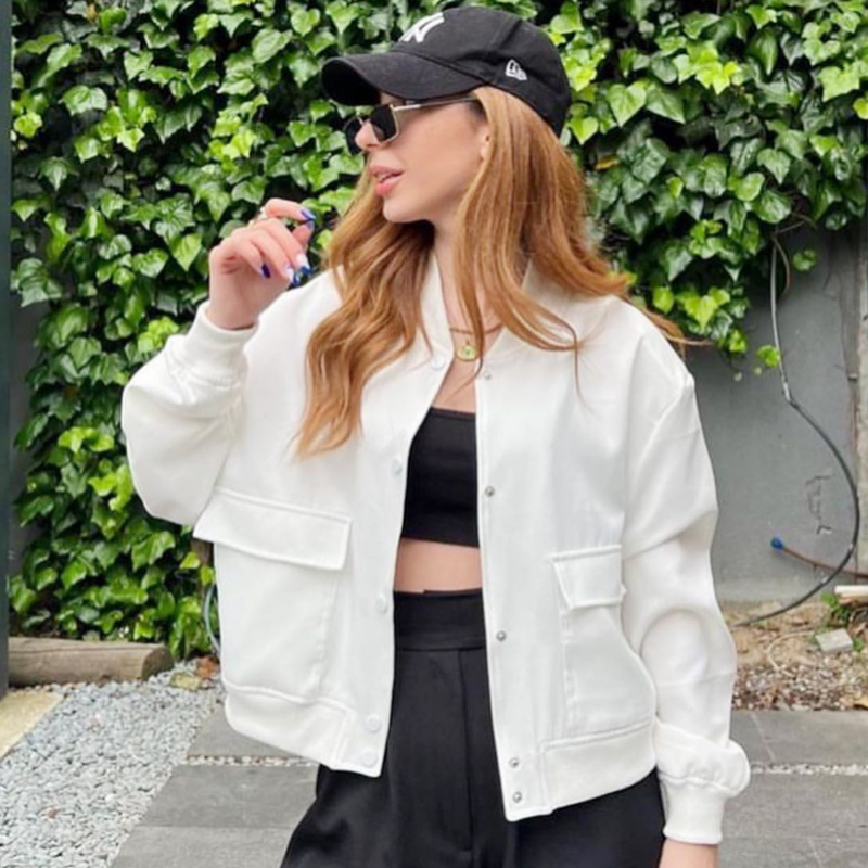 HXAO женская куртка-бомбер, ук – обзор и цена Women'S Fashion Bomber Jacket