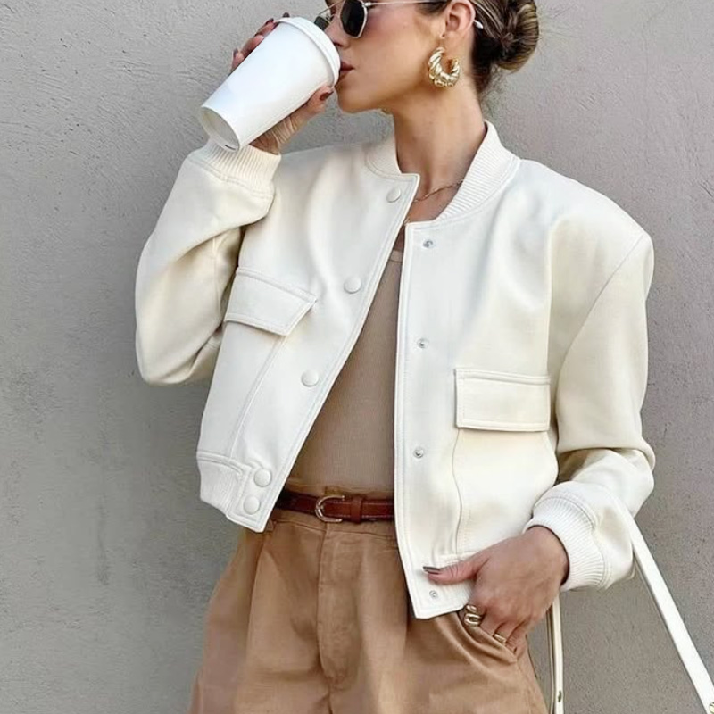 HXAO женская куртка-бомбер, ук – обзор и цена Women'S Fashion Bomber Jacket