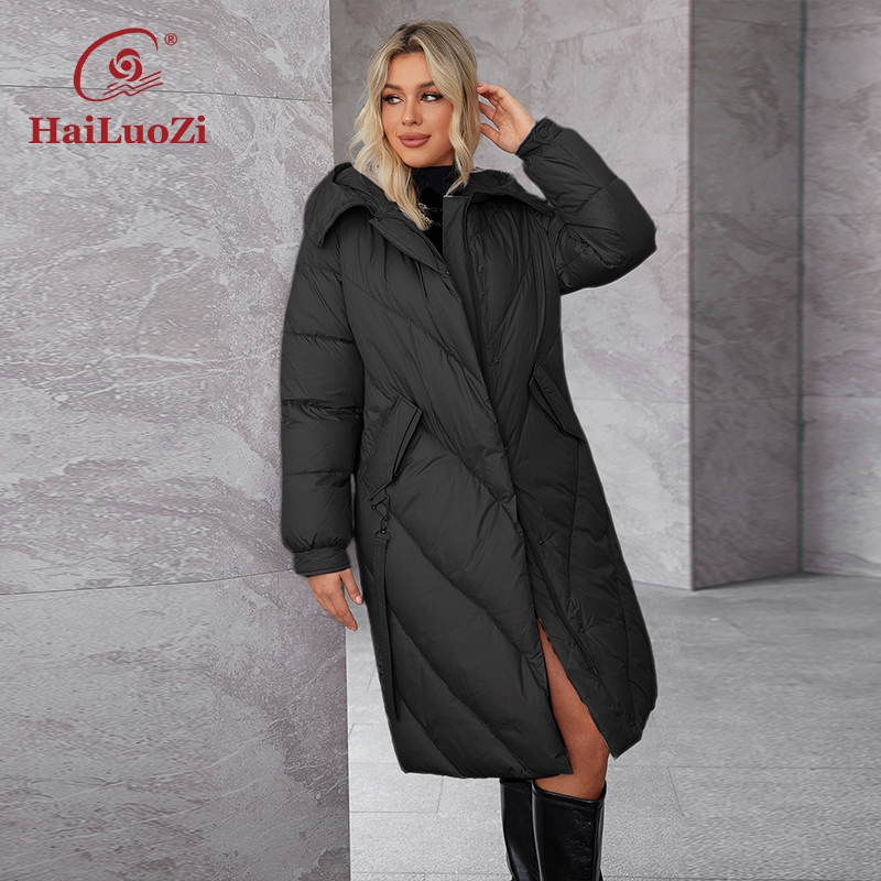HaiLuoZi 2024 женская зимняя д – обзор и цена Women'S Fashion Long Coat