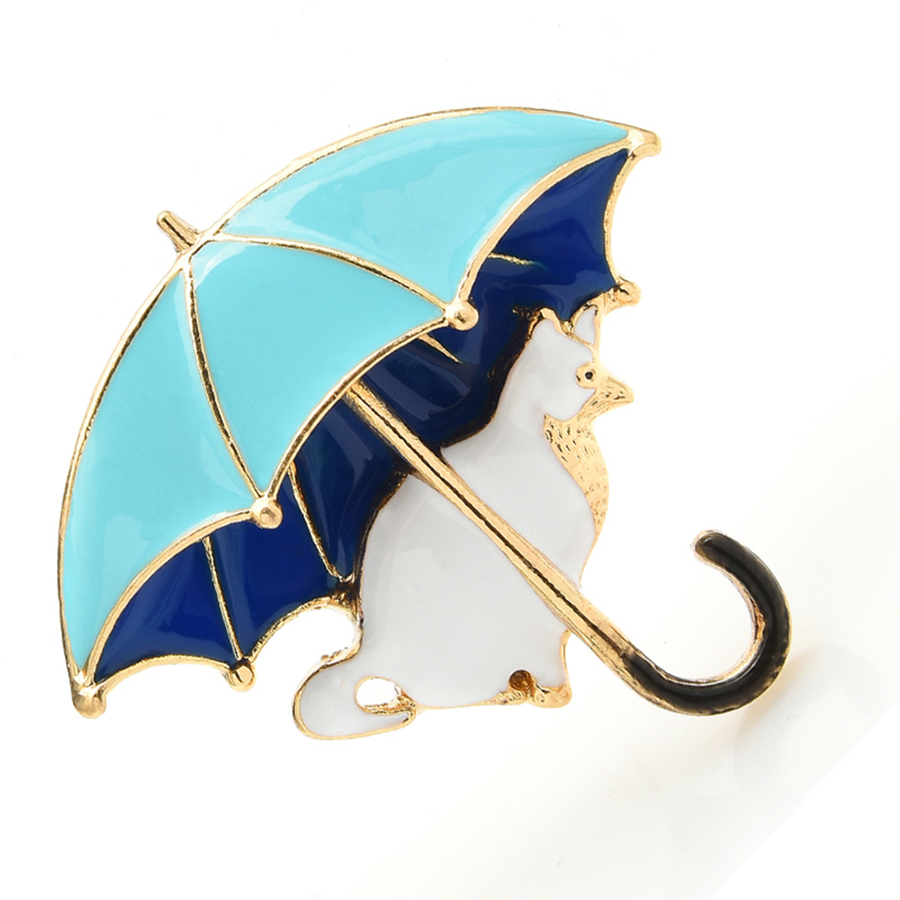 Милый кот под зонтиком, броши  – обзор и цена Women'S Fashion Umbrella