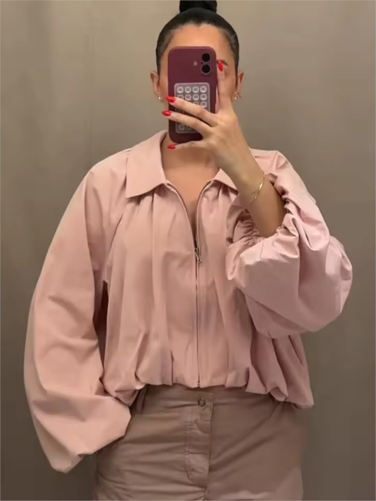 Женская куртка-бомбер на молни – обзор и цена Women'S Fashion Bomber Jacket