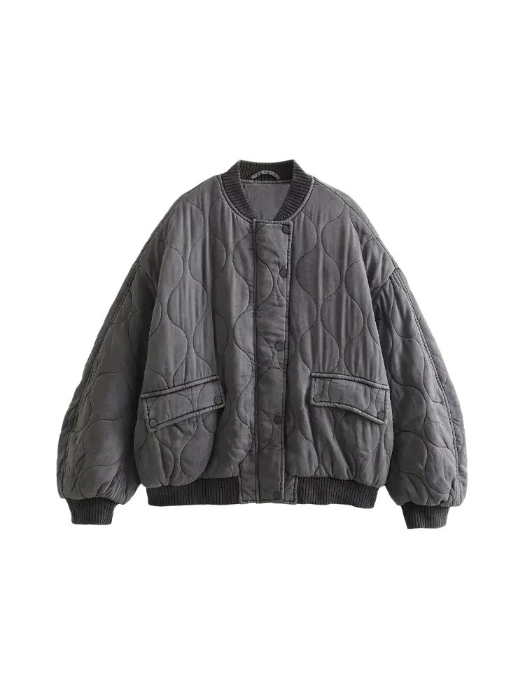 Женская мода, большие толстые  – обзор и цена Women'S Fashion Bomber Jacket