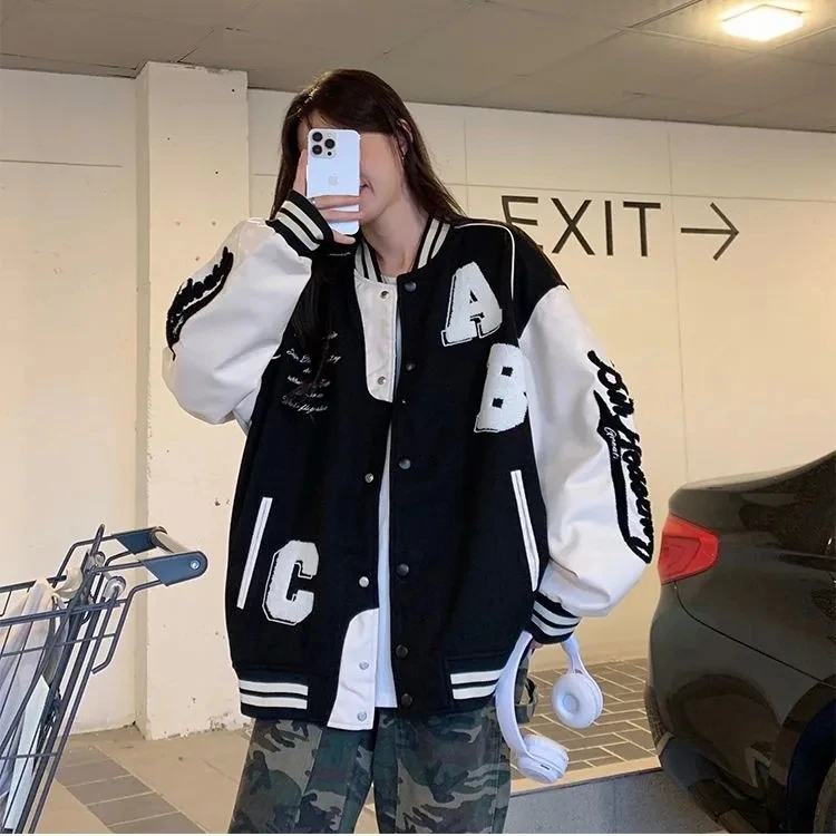 Y2k куртка-бомбер из овечьей ш – обзор и цена Women'S Fashion Bomber Jacket