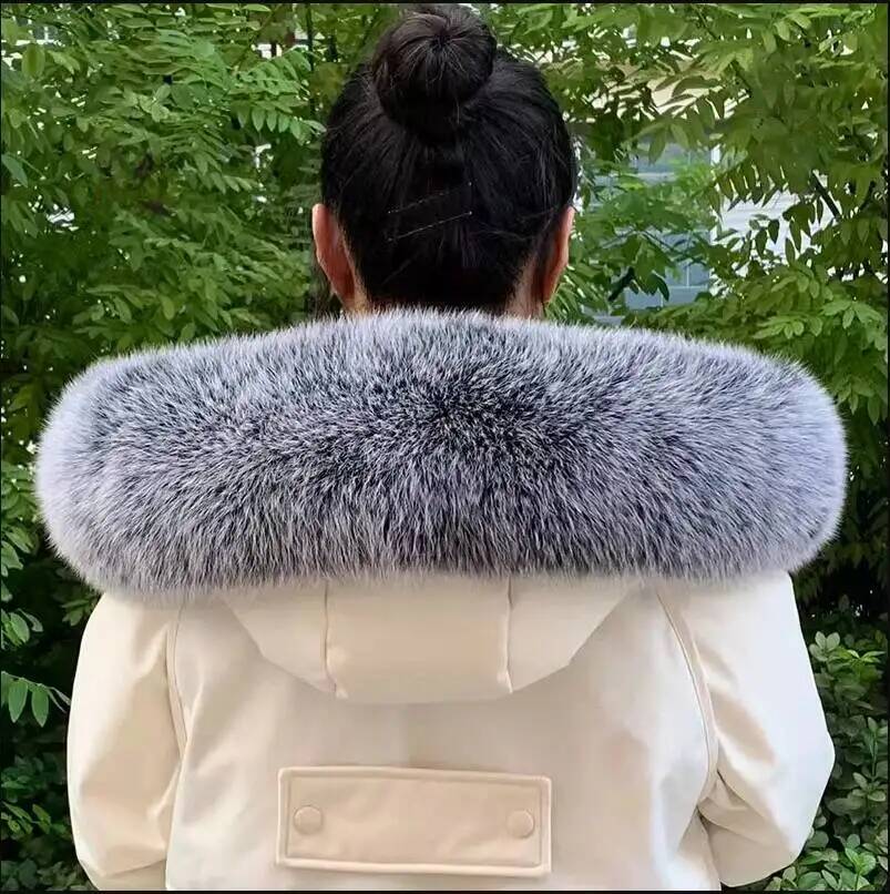100% натуральный меховой ворот – обзор и цена Women'S Fashion Long Coat