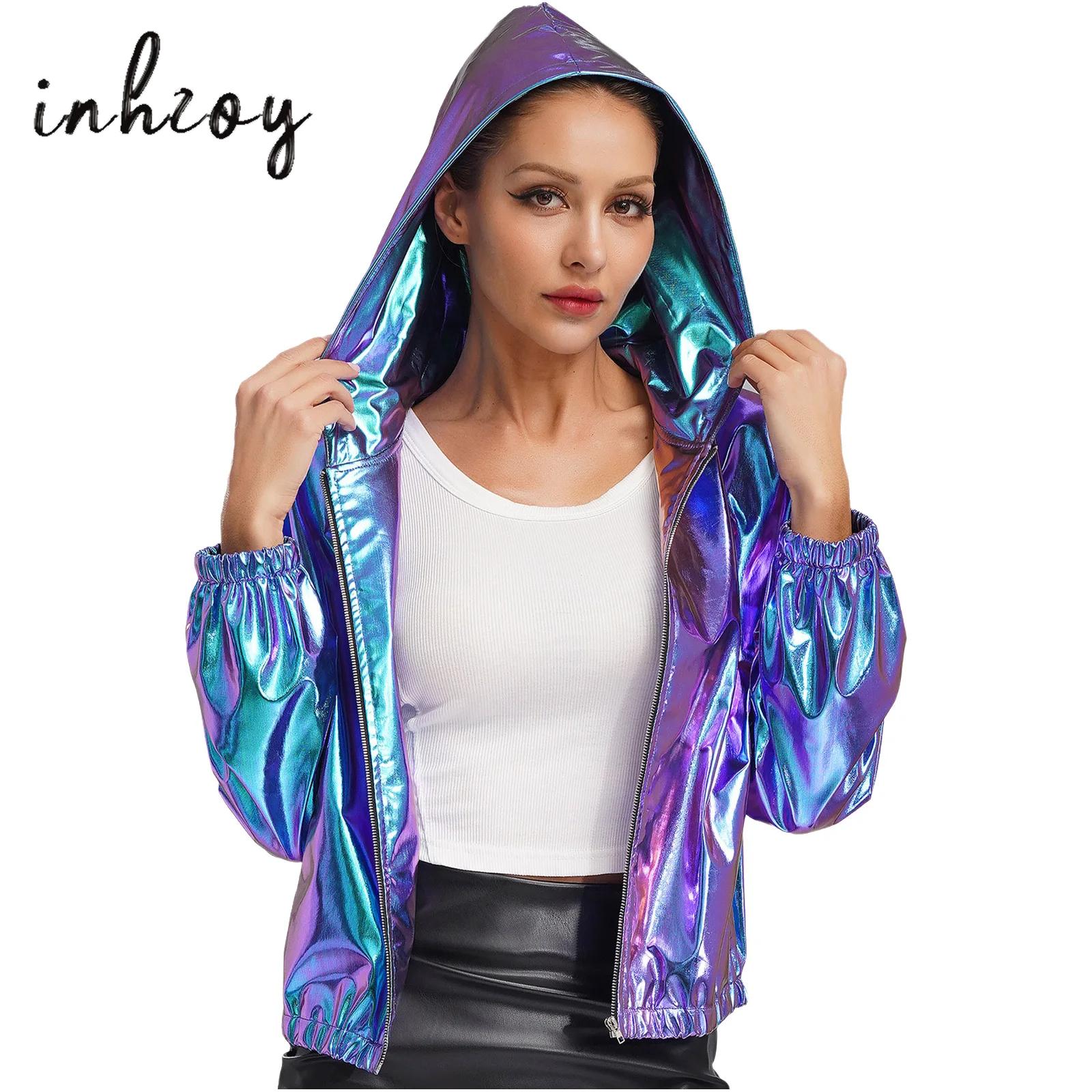 Женская голографическая куртка – обзор и цена Women'S Fashion Bomber Jacket