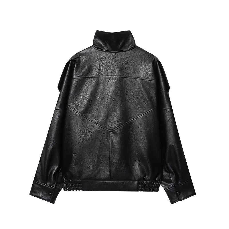MUJER женская куртка из искусс – обзор и цена Women'S Fashion Bomber Jacket