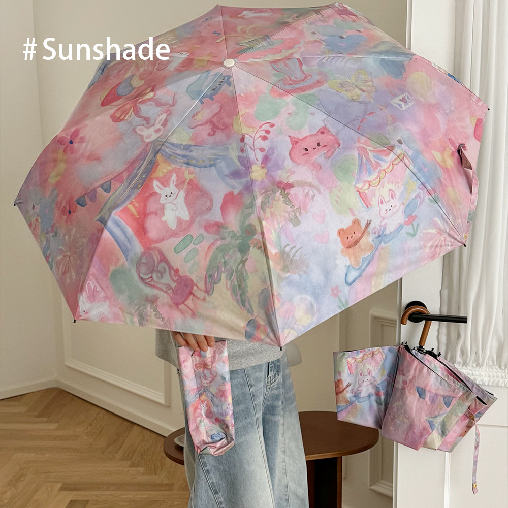 Модный складной зонт с принтом – обзор и цена Women'S Fashion Umbrella